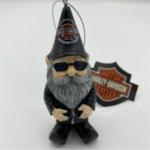 NEW NWT Harley Davidson Male Biker with Sunglasses Garden Gnome Ornament